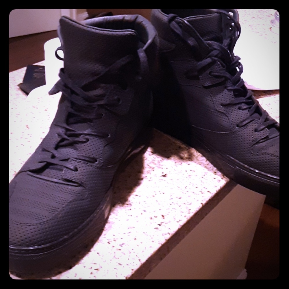 Balenciaga Perforated Leather High-Top Sneakers